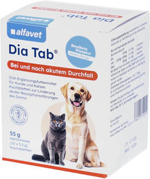 Produktbild von Alfavet Dia Tab Magen-Darm Verdauungshilfe mit Probiotika und Elektrolyten 55 Stück