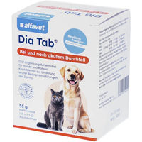 Produktbild von Alfavet Dia Tab Magen-Darm Verdauungshilfe mit Probiotika und Elektrolyten 55 Stück