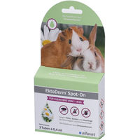 Produktbild von Alfavet EktoDerm Spot-On Parasitenbehandlung für Kleintiere wie Kaninchen und Kleinnager 1–4 kg