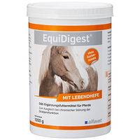 Produktbild von Alfavet EquiDigest Diät-Ergänzungsfuttermittel zur Unterstützung der Magen-Darm-Funktion für Pferde 1000g Pulver - 1000 g