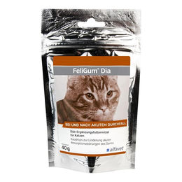 Alfavet FeliGum Dia Kaudrops zur Unterstützung der Verdauung bei Katzen 40g - 40 g – Bild 1 von 8