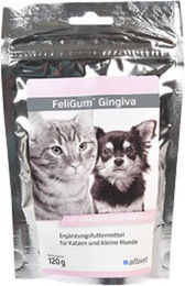 Alfavet FeliGum Gingiva Kaudrops zur Unterstützung von Zahnfleisch und Maulhöhle für Katzen und Hunde 120 g – Bild 1 von 6