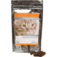 Produktbild von Alfavet FeliGum Hairball Kaudrops mit Ente zur Unterstützung der Verdauung für Katzen 40 g - 40 g