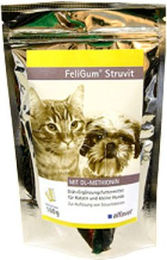 Alfavet FeliGum Struvit Funktionssnack mit Ente für Katzen und kleine Hunde 160 g - 160 g – Bild 1 von 11