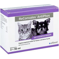 Produktbild von Alfavet Reconvales AntiPhos flüssige Nahrungsergänzung für Hunde und Katzen zur Unterstützung der Nierenfunktion 270 ml