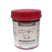 Produktbild von Alfavet Tussivet Pulver zur Unterstützung der Atemwege für Pferde Rinder und Schweine 2 x 500 g - 500 g