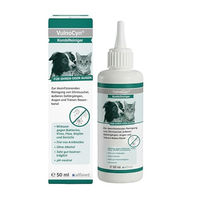 Produktbild von alfavet VulnoCyn KombiReiniger 50 ml Augen- und Ohrreiniger für Hunde, Katzen und Kleintiere pH-neutral und ohne Antibiotika oder Alkohol