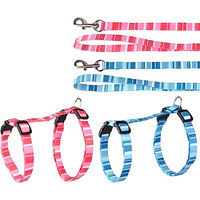 Produktbild von Alfry Flamingo Katzengeschirr mit Leine verstellbar aus Nylon