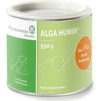 Produktbild von Alga Humin Pulver zur Unterstützung von Magen-Darm und Immunsystem für Hunde und Katzen 550 g
