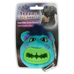 All For Paws AFP Intelligenzspielzeug Treat Hider Green Monster Plüsch Größe S - 90 g – Bild 1 von 5