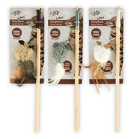 Produktbild von All For Paws AFP Katzenangel Lambswool mit Wollmaus, Katzenminze und Feder
