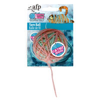 Produktbild von All For Paws AFP Knotty Habit Katzenspielzeug Ball aus Wolle in Bunt und Rosa - 1,05 kg