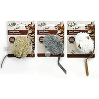 Produktbild von All For Paws AFP Lambswool Wooly Mouse Katzenspielzeug aus Wolle mit Mausgeräusch und Catnip - 1 Stk.