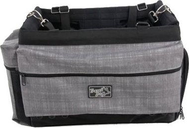 all for paws AFP New Travel Dog Fahrradkorb Deluxe für kleine Hunde in Grau mit Aluminium-Halterung - 3,5 kg – Bild 1 von 12