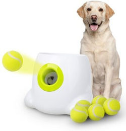 All for paws Automatischer Ballwerfer für mittelgroße und große Hunde aus Kunststoff in Weiß – Bild 1 von 3