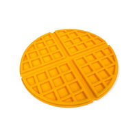 Produktbild von All For Paws Calming Pals Woofle Lick Mat Schleckmatte aus Silikon Gelb