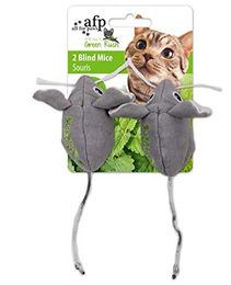 All For Paws Green Rush Katzenspielzeug Maus mit Katzenminze 2er Pack – Bild 1 von 3