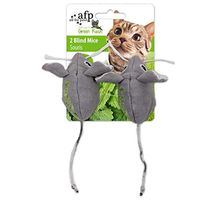 Produktbild von All For Paws Green Rush Katzenspielzeug Maus mit Katzenminze 2er Pack