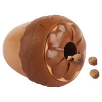 Produktbild von All For Paws Happy Holidays Tannenzapfen Intelligenzspielzeug Snackspender für Katzen aus Kunststoff in Braun und Bunt