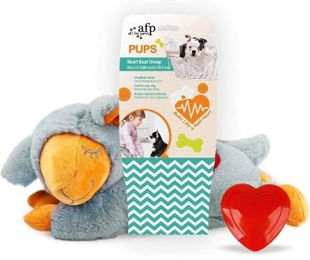Produktbild von All for paws Herzschlag Plüschspielzeug Schaf Grau zur Beruhigung für Welpen