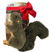 Produktbild von All For Paws Hundespielzeug Eichhörnchen aus Plüsch mit Quietschfunktion Grau 23 cm