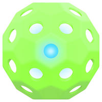 Produktbild von All For Paws Hundespielzeug K-Nite-Light Up Fußball Grün Größe S