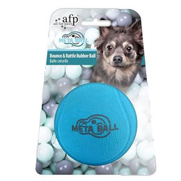 All For Paws Hundespielzeug Meta Ball Bounce & Rattle Ball aus Gummi Blau – Bild 1 von 3