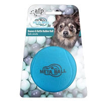 Produktbild von All For Paws Hundespielzeug Meta Ball Bounce & Rattle Ball aus Gummi Blau