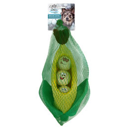 All For Paws Hundespielzeug Meta Ball Set mit Maiskolben aus Plüsch – Bild 1 von 2