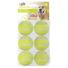 Produktbild von All for Paws Hyper Fetch Super Bounce Tennis Bälle für Hunde Mini Ersatzbälle 6er Pack