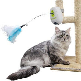 All For Paws Interaktives Elektrisches Katzenspielzeug Jumping Wand Blau – Bild 1 von 3
