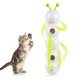 All For Paws Interaktives Elektrisches Katzenspielzeug Wack'A'Worm Post aus Kunststoff Bunt – Bild 1 von 5
