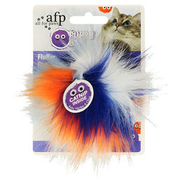 All For Paws Katzenspielzeug Furry Fluffy Ball Orange - 200 g – Bild 1 von 3