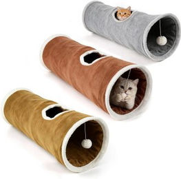All For Paws Katzentunnel 3er-Set faltbar mit Spielzeug – Bild 1 von 1