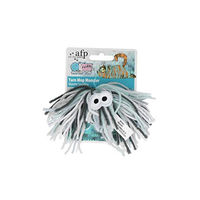 Produktbild von All For Paws Knotty Habit Garn Mop Monster Katzenminze Spielzeug für Katzen aus Stoff in Weiß und Grau - 1,1001 kg