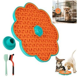 All For Paws Lick'A'Disk Leckmatte aus Silikon Orange – Bild 1 von 2