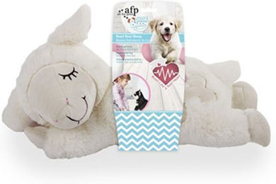 All For Paws Little Buddy Heart Beat Sheep Plüschspielzeug zur Beruhigung für Welpen - 1 Stk. – Bild 1 von 13