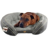 Produktbild von All for paws Luxury Lounge Hundebett aus Plüsch Grau Größe M