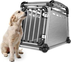 All for paws Transportbox aus Aluminium Grösse L Silber – Bild 1 von 3