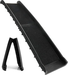 All Pets United Klappbare Haustiertreppe Hund Rampe für das Auto Schwarz 156x40 cm – Bild 1 von 5
