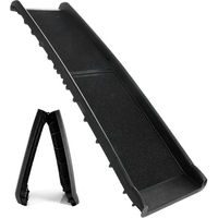 Produktbild von All Pets United Klappbare Haustiertreppe Hund Rampe für das Auto Schwarz 156x40 cm