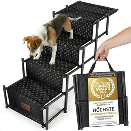 all Pets United klappbare Hunderampe und Hundetreppe als Einstiegshilfe für Hunde und Katzen in Schwarz – Bild 1 von 13