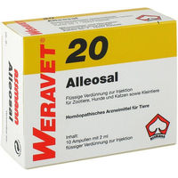 Produktbild von Alleosal 20 Vet Ampullen für Hunde, Katzen, Kleintiere und Zootiere 10x2 ml von Biokanol Pharma