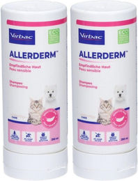 Produktbild von Allerderm Shampoo für empfindliche Haut zur Pflege von Haut und Fell 250 ml