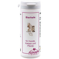 Produktbild von ALLPHARM Bierhefetabletten zur Unterstützung von Haut und Fell für Hunde, Katzen und Pferde