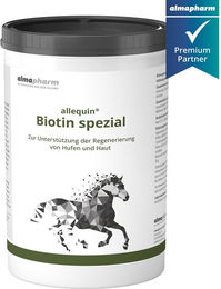 Produktbild von Almapharm Allequin Biotin Spezial Haut-Fell-Supplement für Hufe und Haut als Pulver
