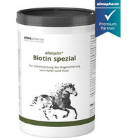 Produktbild von Almapharm Allequin Biotin Spezial Haut-Fell-Supplement für Hufe und Haut als Pulver