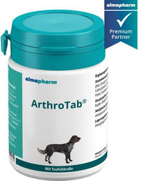 Produktbild von almapharm ArthroTab Gelenk-Supplement Tabletten für Hunde und Katzen aller Altersstufen und Größen zur Unterstützung von Gelenken und Knochen