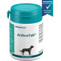 Produktbild von almapharm ArthroTab Gelenk-Supplement Tabletten für Hunde und Katzen aller Altersstufen und Größen zur Unterstützung von Gelenken und Knochen