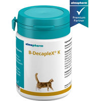 Produktbild von almapharm B-DecapleX Vitamin B Nahrungsergänzung für Katzen in Tablettenform
